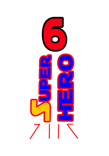 Super Hero 6 logo x2